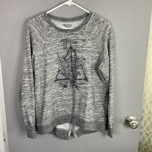 Wizarding World Womens M Harry Potter Universal Sweatshirt Zip Deathly Hallows